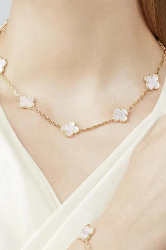 QTPI Bling 10 Motifs Gold Plated Necklace