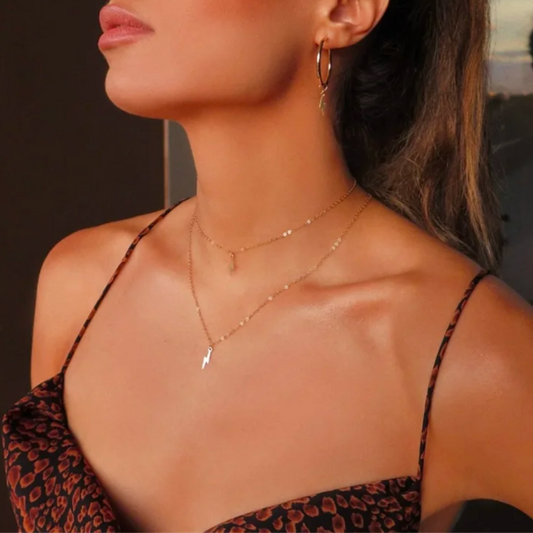 TOM TOM |14K Gold Filled Lightning Bolt Necklace