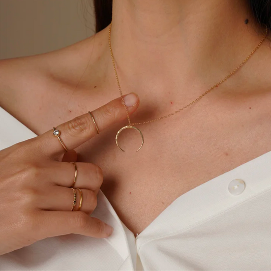 Take Me To The Moon Necklace |14k Gold Filled