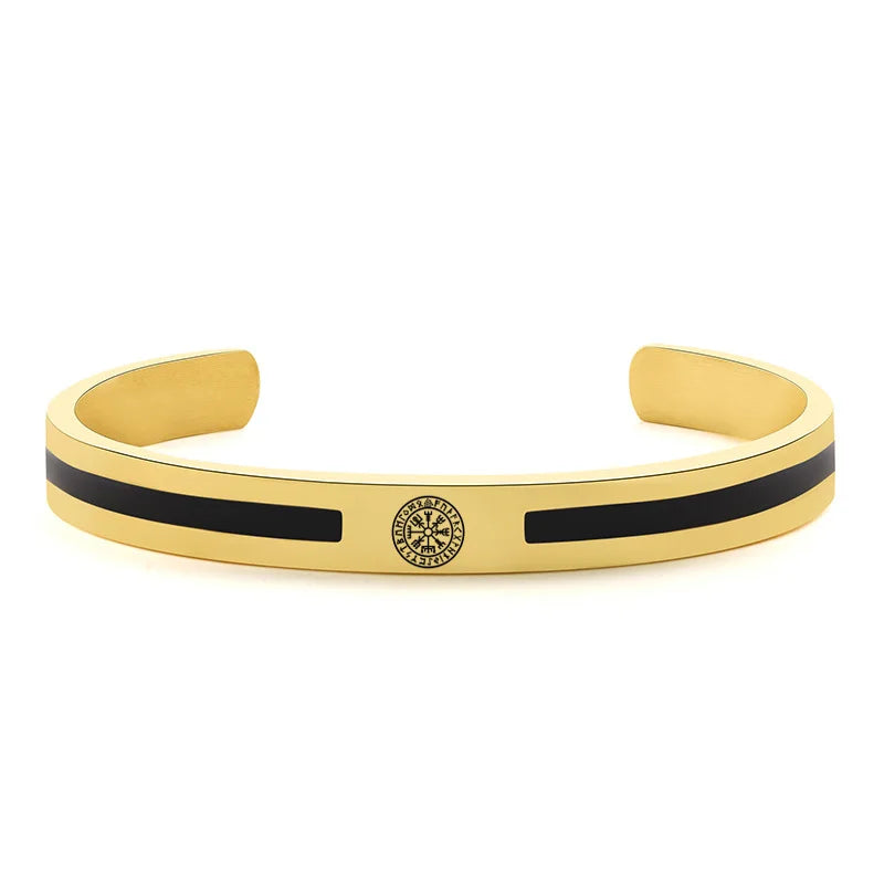 Unisex Silver/ Gold Mixed Cuff Bangle