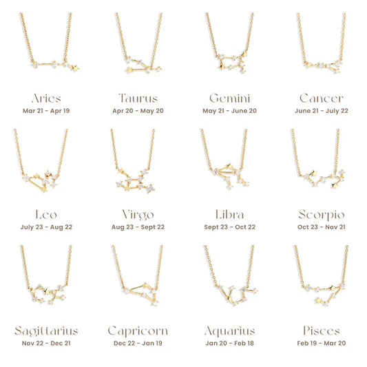 Zodiac Constellation | 18K Gold Plated Necklace