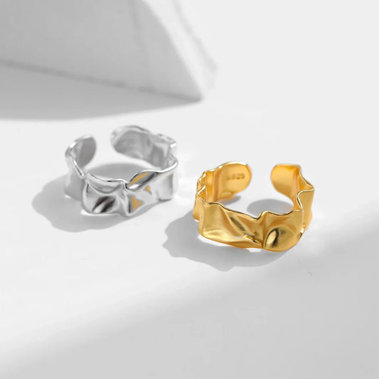 Irregular |18k Gold Plated | 925 Sterling Silver Ring