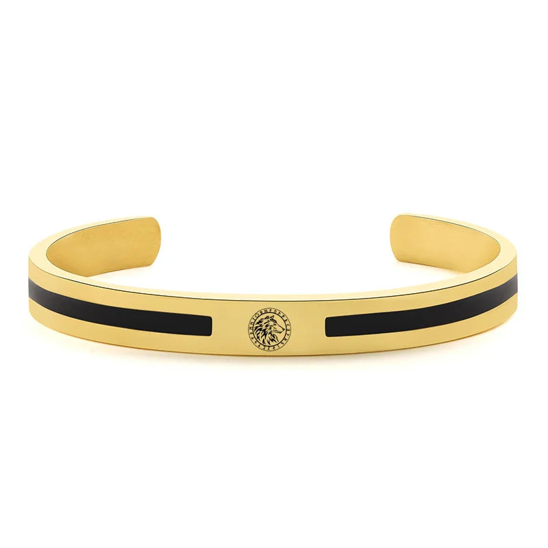 Unisex Silver/ Gold Mixed Cuff Bangle