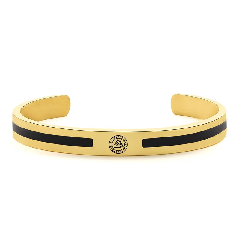 Unisex Silver/ Gold Mixed Cuff Bangle