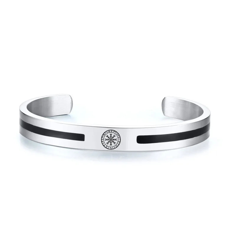 Unisex Silver/ Gold Mixed Cuff Bangle