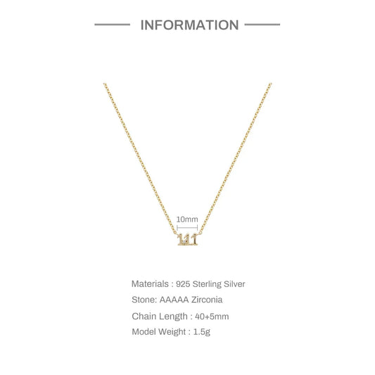 Angel Number | 18k Gold Plated Necklace