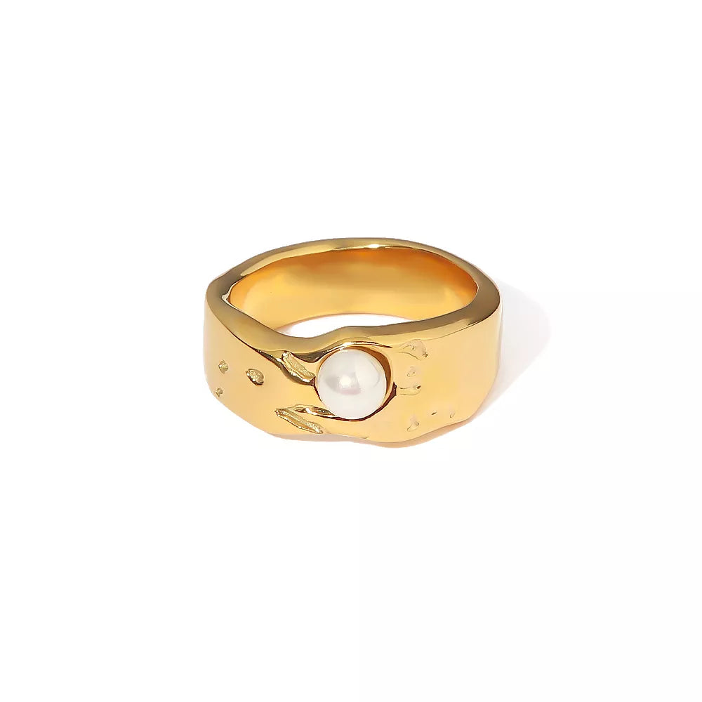 Pearl of The Ocean|18K Gold Plated Ring