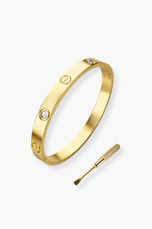 Elegant Gold Bangle Stack