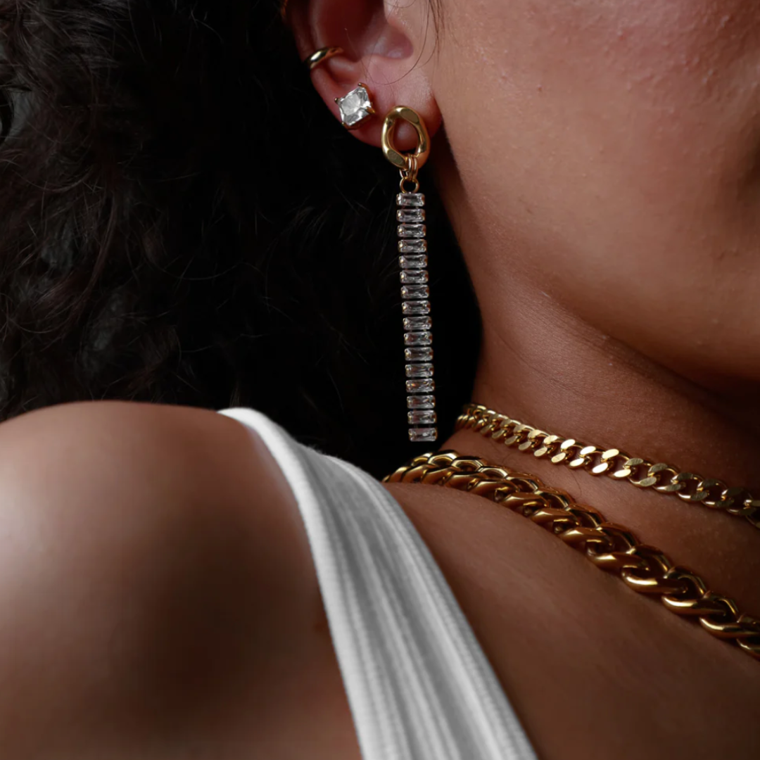 Tennis | 18K Gold Plated Earrings