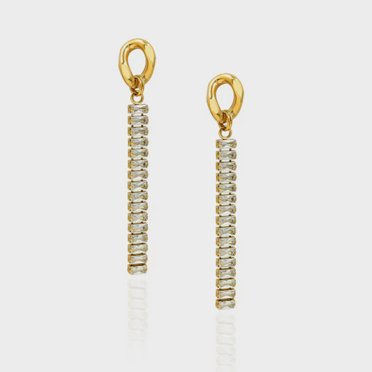 Tennis | 18K Gold Plated Earrings