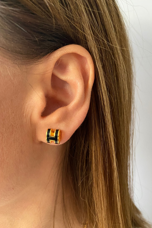 Elegant Black Statement Earrings