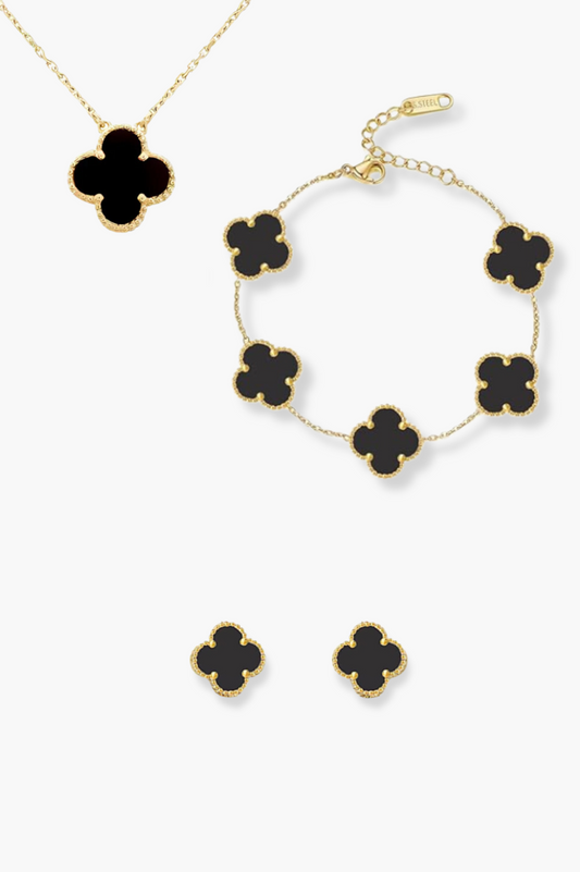 QTPI BLING Elegant 3 Piece Accessory Set in Black