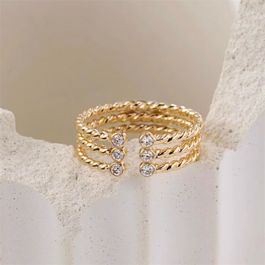 Phoebe Moissanite |14k Gold Filled Ring