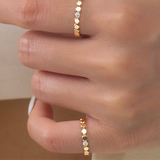 Shine Bright Zircon Ring |14K Gold Filled