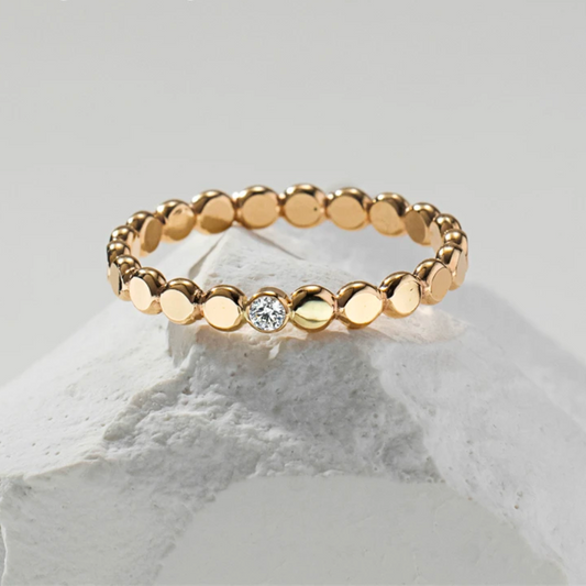 Shine Bright Zircon Ring |14K Gold Filled
