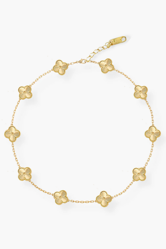 QTPI Bling 10 Motifs Gold Plated Necklace