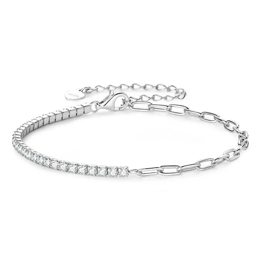 Tennis | Gold Moissanite Bracelet