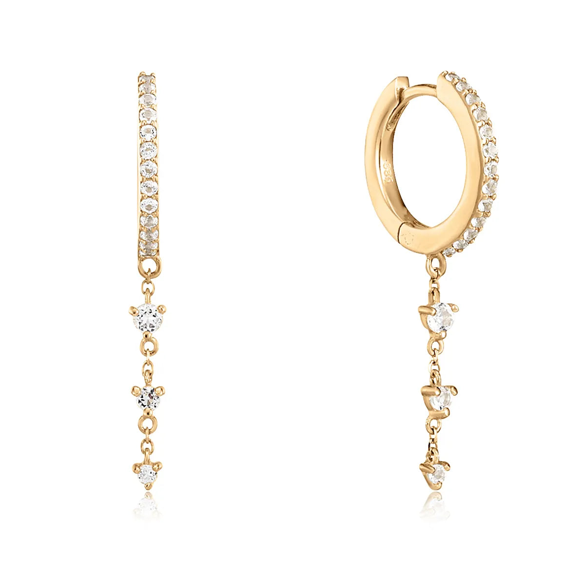 Topaz Tassel Earrings |14k Solid Gold